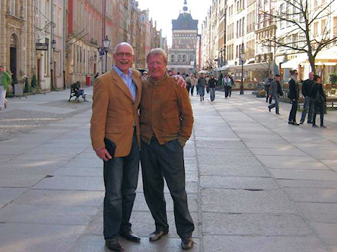 Jan Essing and Rolf Mandolesi in Gdansk.