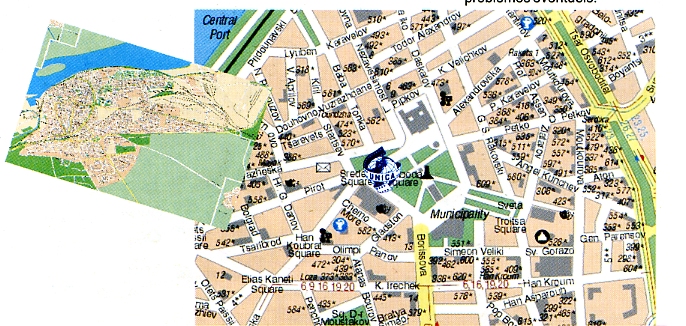 Map of Ruse.