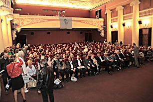 The audience in the Kino Rodina.