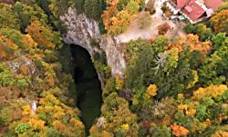 The Macocha Gorge from above,