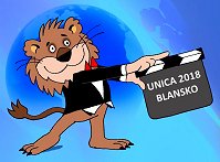 Logo of UNICA 2018 in Blansko, Czech Republic.
